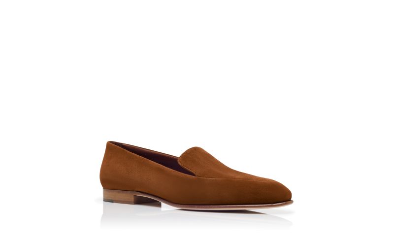 Pitaka, Brown Suede Loafers - US$885.00