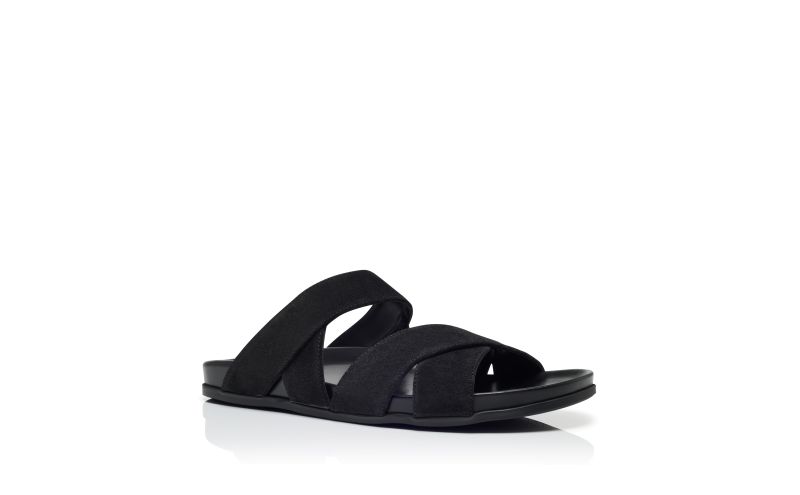 Inezmu, Black Suede Sandals - US$323.00