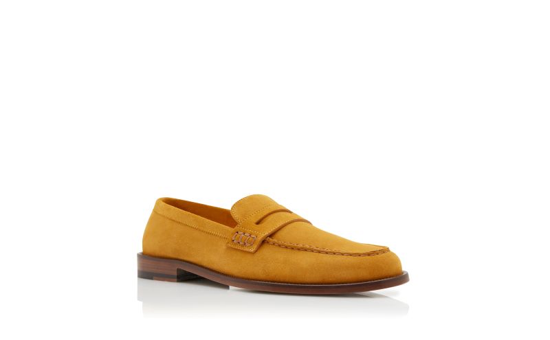 Perry, Yellow Suede Penny Loafers  - US$895.00