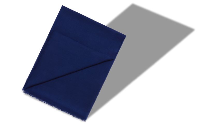 Designer Cobalt Blue Superfine Cashmere Scarf