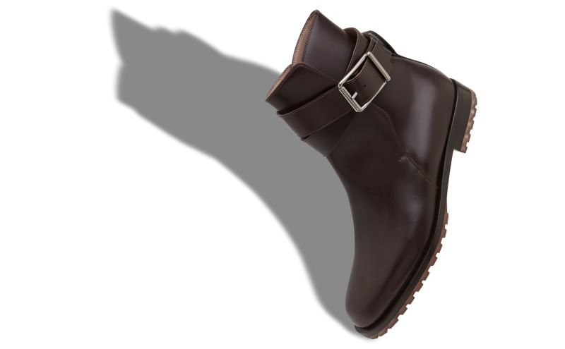 Buxton, Dark Brown Calf Leather Ankle Boots - US$1,245.00