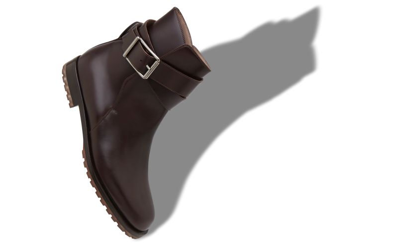 Buxton, Dark Brown Calf Leather Ankle Boots - €1,145.00 