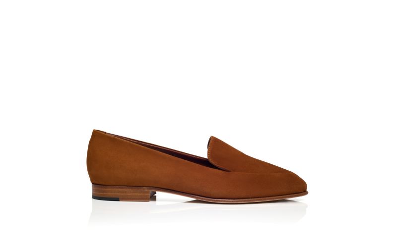 Side view of Pitaka, Brown Suede Loafers - US$885.00
