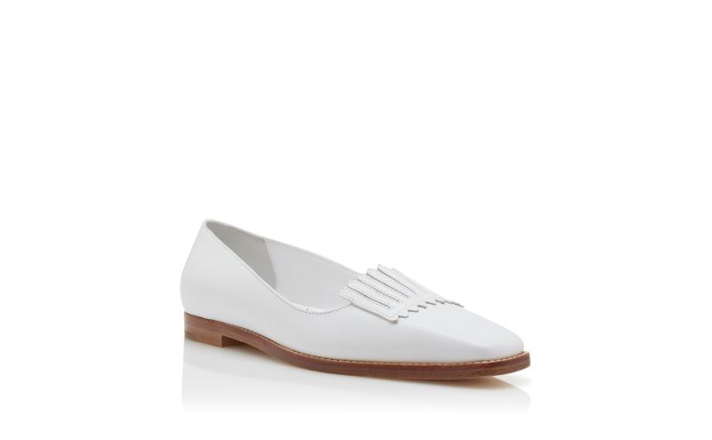 Pausaniasflat, White Calf Leather Loafers - AU$1,665.00