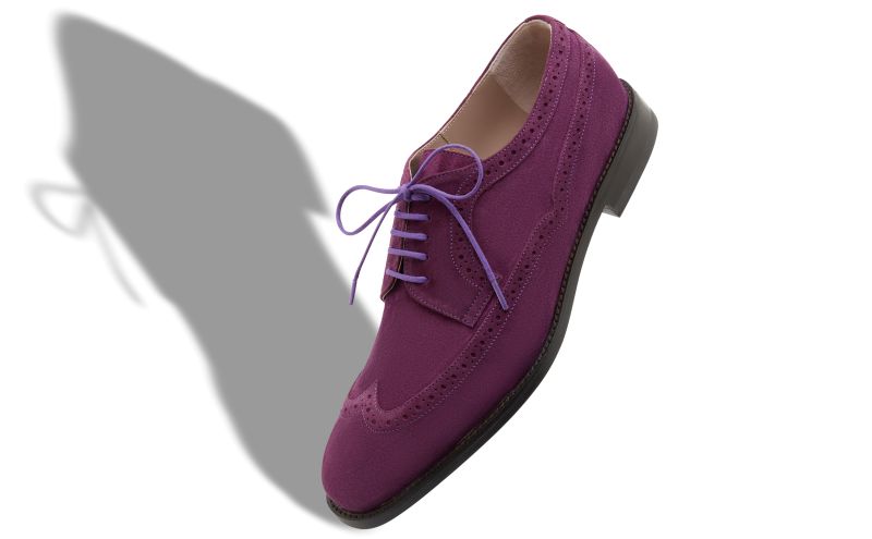 Tamarak, Dark Purple Suede Lace-Up Oxfords - CA$598.00