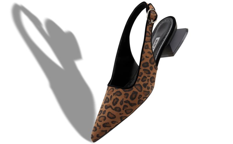 Ruzgan, Brown Suede Animal Print Mules  - £695.00