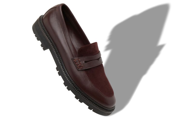 Hudson, Dark Red Calf Leather Loafers - AU$1,515.00 