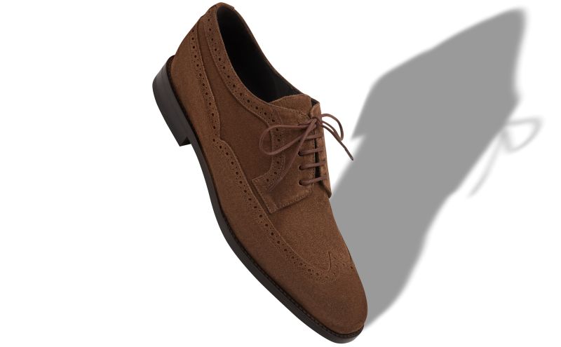 Tamarak, Brown Suede Lace-Up Oxfords - US$935.00 
