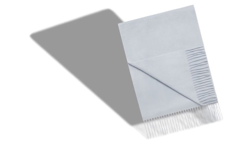 Designer Ice Blue Cashmere Scarf