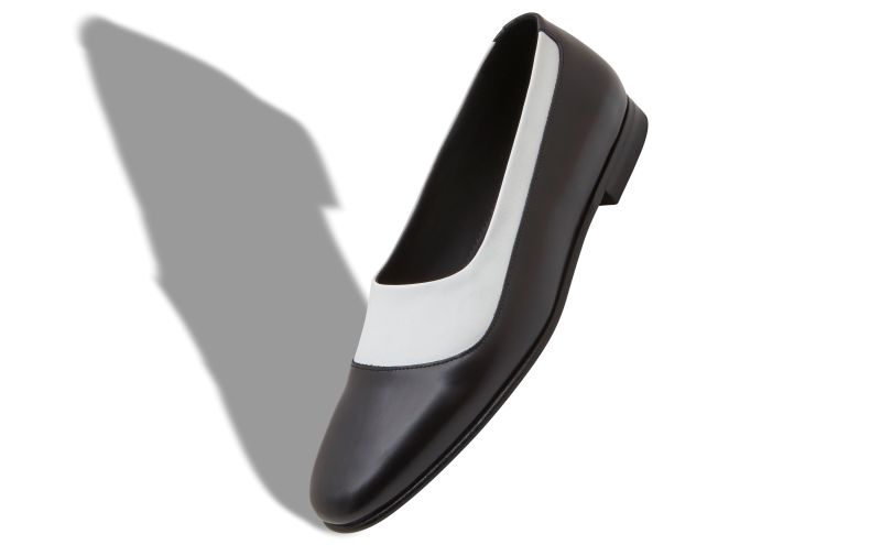 Larch, Black and White Calf Leather Loafers - CA$638.00