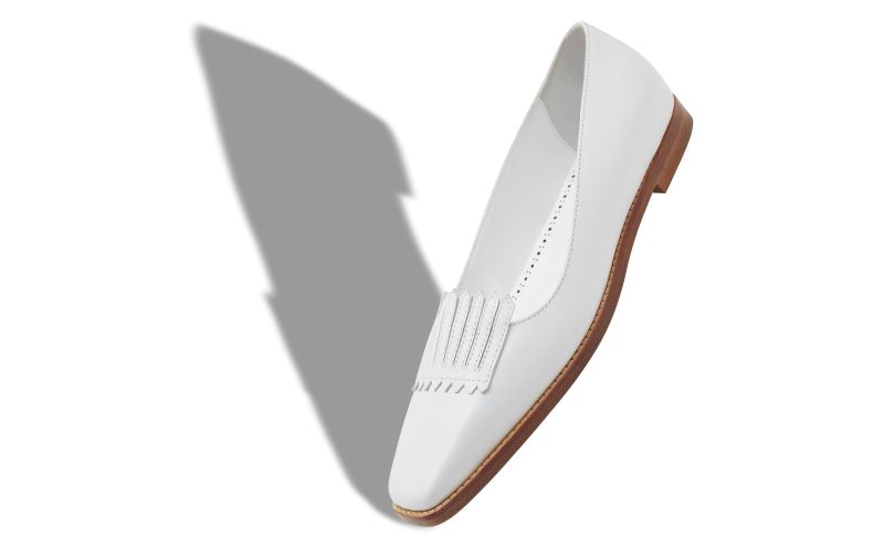 Pausaniasflat, White Calf Leather Loafers - AU$1,665.00