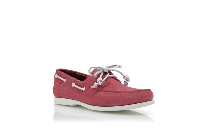 Designer Pink Suede Boat Shoes