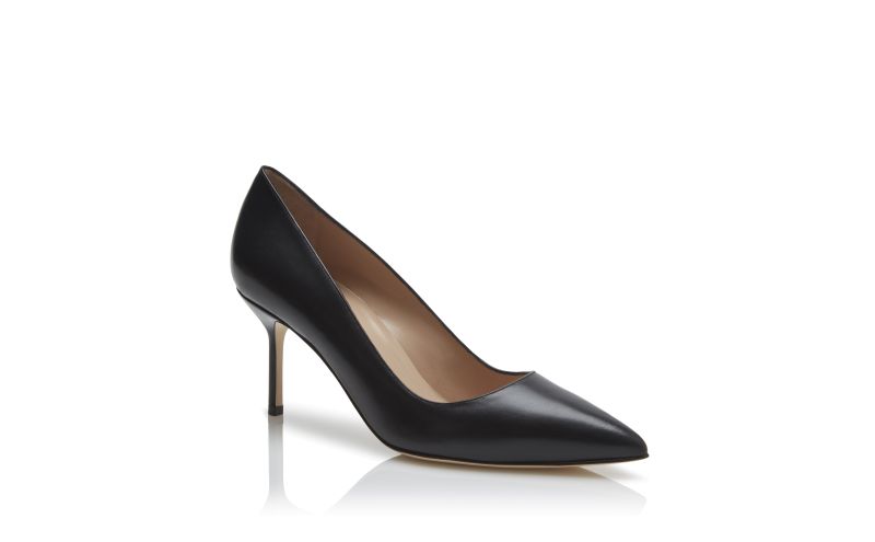 Bb calf 70, Black Calf Leather pointed toe Pumps - US$725.00
