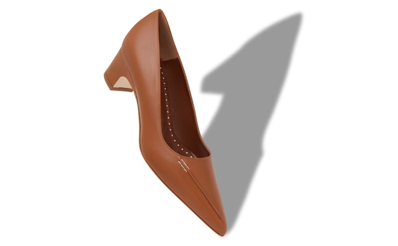 Homeraso, Brown Calf Leather Pumps - £695.00 