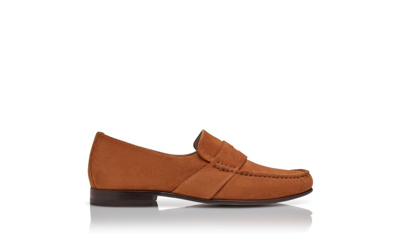 Side view of Elm, Brown Suede Loafers  - CA$693.00