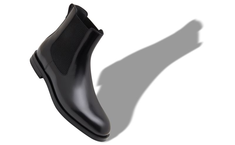 Sempione, Black Calf Leather Ankle Boots - AU$2,045.00 