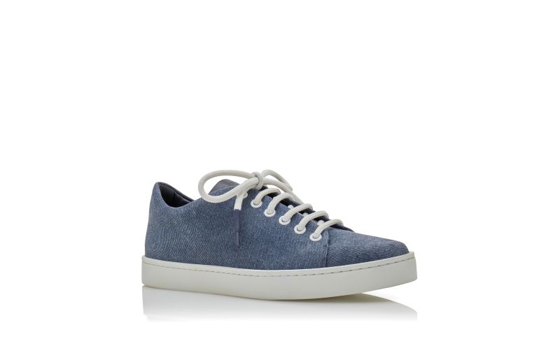 Semanada, Blue Denim Lace-Up Sneakers  - AU$1,095.00