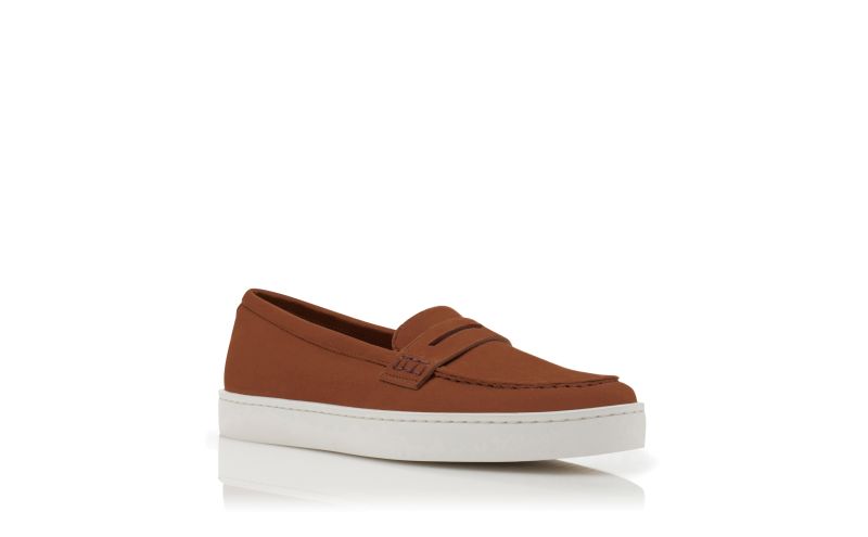 Ellisa, Brown Suede Penny Loafers - US$695.00