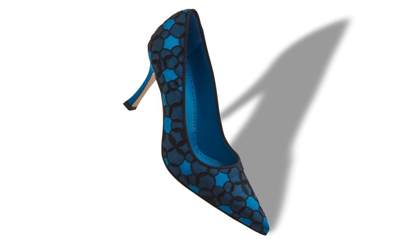 Neliraval, Blue Satin Pumps  - US$568.00 