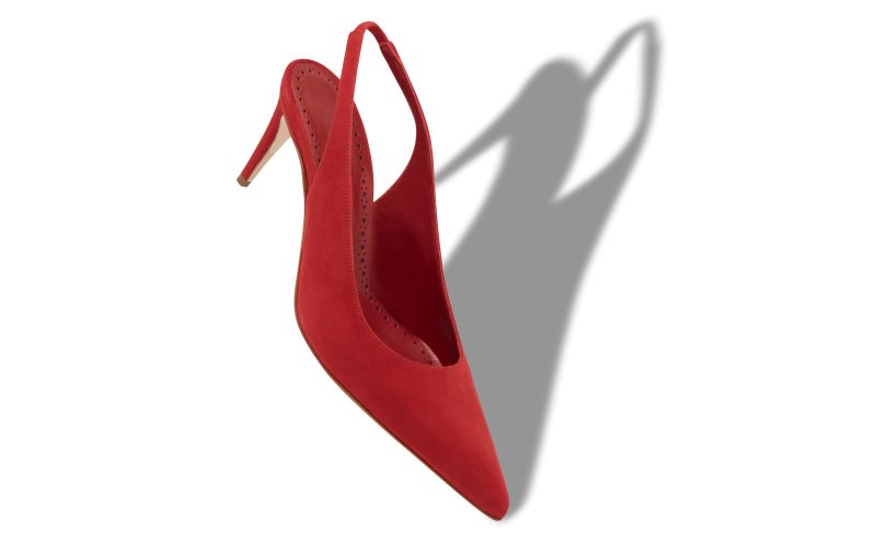 Paledarc, Red Suede Slingback Pumps  - €775.00 
