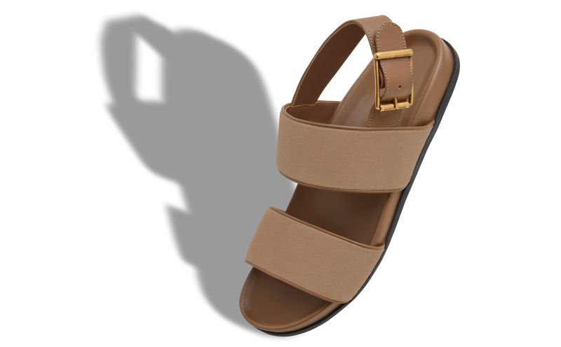 Golby, Light Brown Suede Sandals - CA$568.00