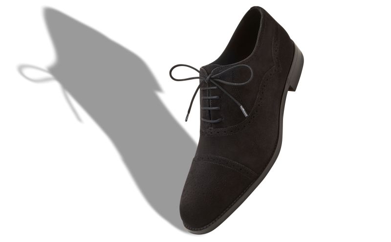 Witney, Black Suede Cap Toe Oxfords - €845.00