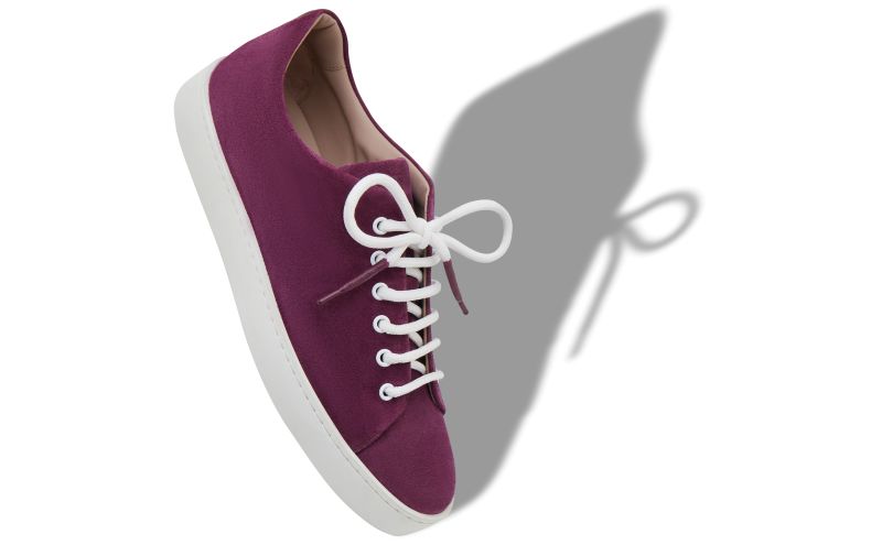 Semanado, Purple Suede Lace-Up Sneakers - CA$538.00 