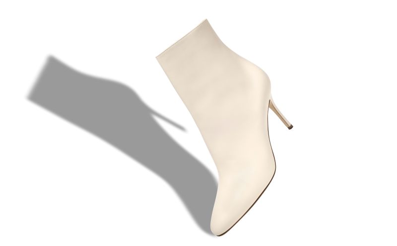 Insopo, Cream Calf Leather Ankle Boots - US$1,145.00