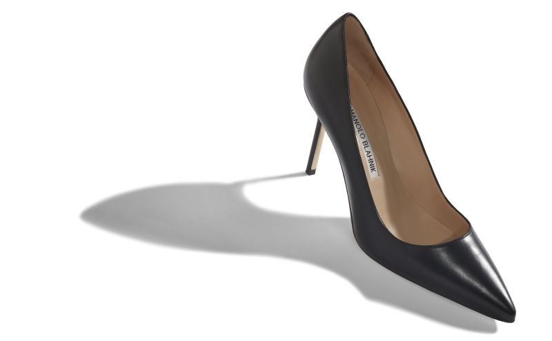 Bb calf 90, Black Calf Leather Pointed Toe Pumps - €675.00