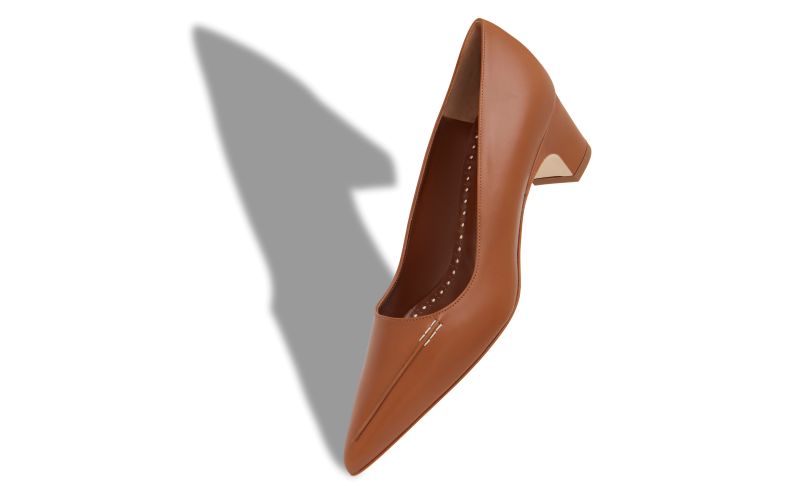 Homeraso, Brown Calf Leather Pumps - £695.00