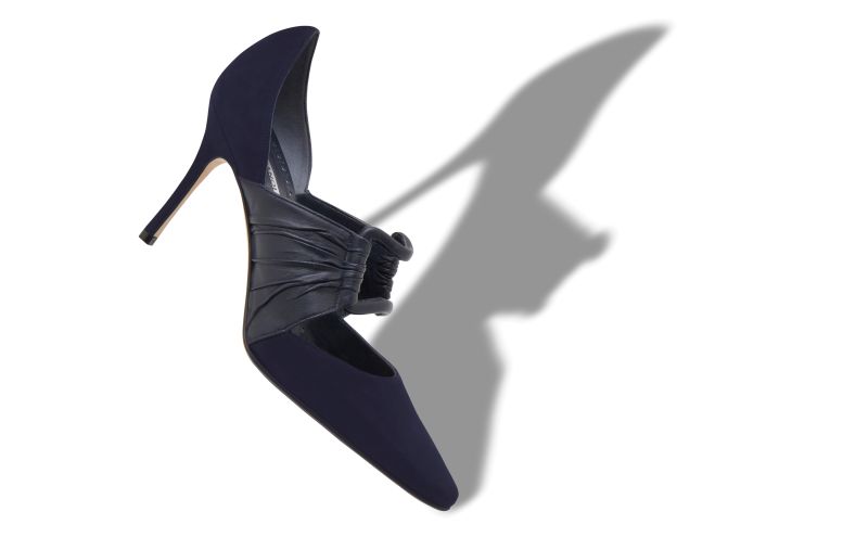 Samakun, Navy Blue Suede and Nappa Leather Pumps  - £775.00 
