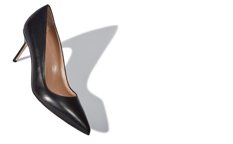 Bb calf 70, Black Calf Leather pointed toe Pumps - £595.00 