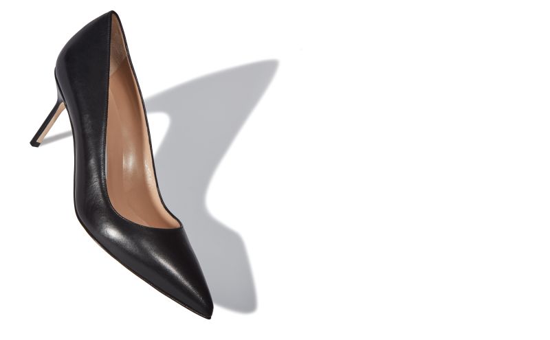 Bb calf 70, Black Calf Leather pointed toe Pumps - AU$1,195.00 