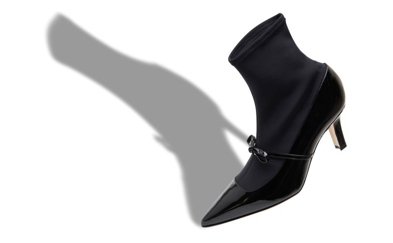 Apolonkle, Black Patent Leather Ankle Shoe Boots - CA$1,225.00