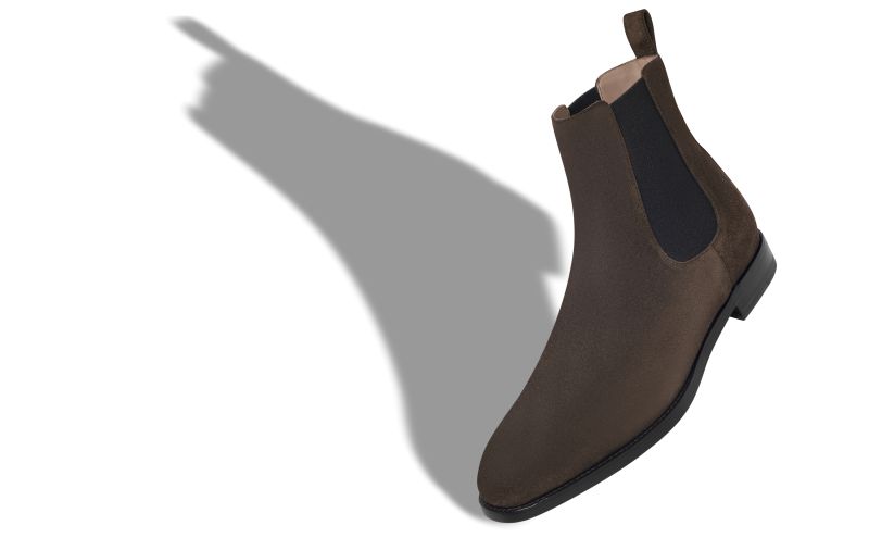 Delsa, Brown Suede Ankle Boots - US$1,145.00