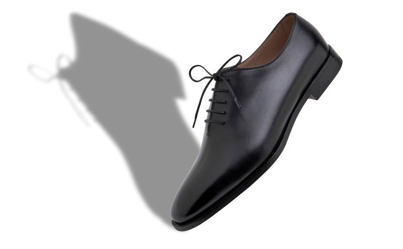 Snowdon, Black Calf Leather Lace Up Shoes - AU$1,775.00