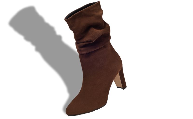 Calasso, Brown Crosta Mid Calf Boots - US$1,095.00