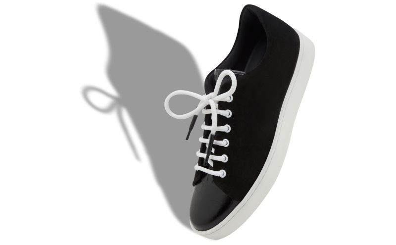 Semanado, Black Suede Lace Up Sneakers  - CA$895.00