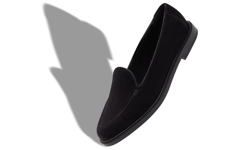 Maxy, Black Calf Suede Loafers - CA$1,195.00