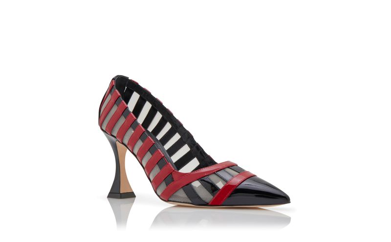 Filumena, Black and Red Patent Leather Pumps  - US$837.00