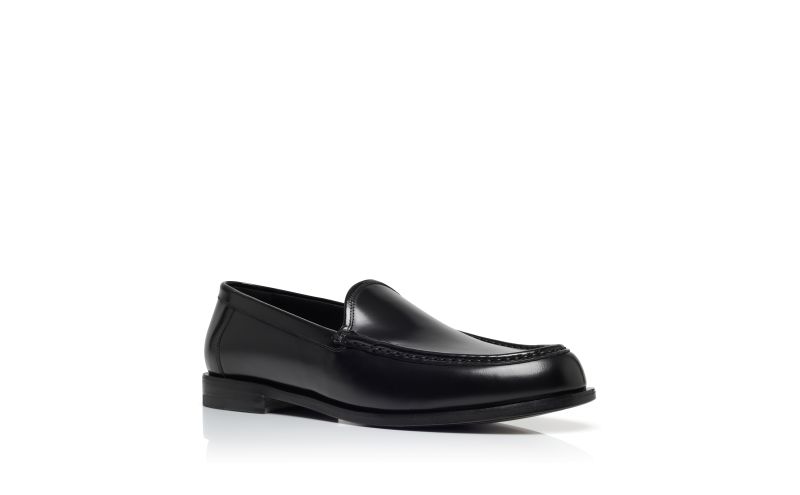 Ralone, Black Calf Leather Loafers - US$448.00