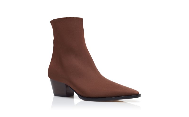 Aliera, Brown Nubuck Ankle Boots  - US$1,165.00