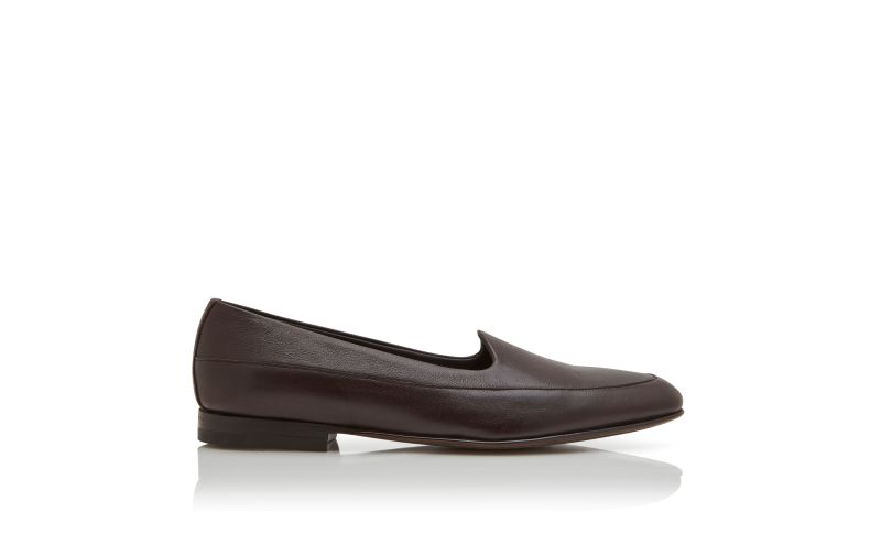 Side view of Acireale, Dark Brown Calf Leather Loafers - CA$638.00