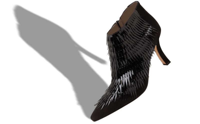 Vertes, Black Patent Leather Ankle Boots  - CA$3,995.00
