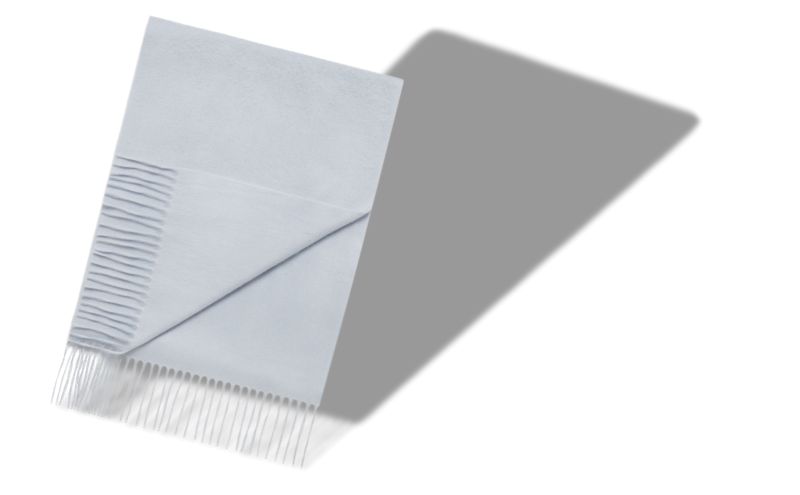 Designer Ice Blue Cashmere Scarf