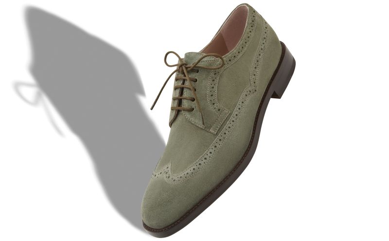 Tamarak, Khaki Suede Lace-Up Oxfords - €795.00