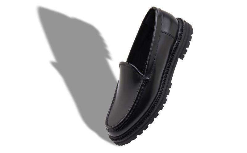 Dineralo, Black Calf Leather Loafers - US$895.00