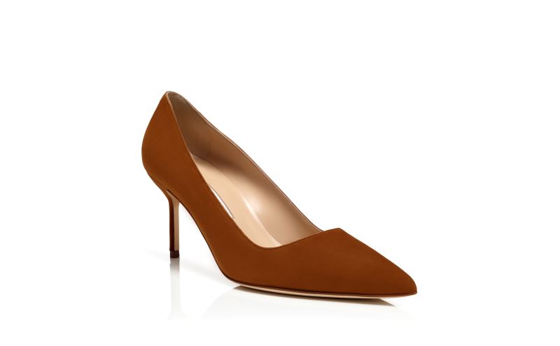 Bb 70, Brown Suede Pointed Toe Pumps - US$725.00