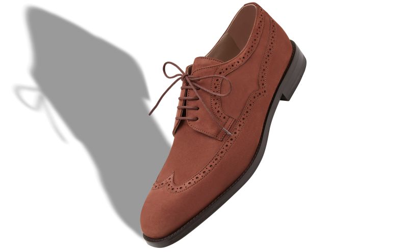 Tamarak, Brown Suede Lace-Up Oxfords - US$935.00