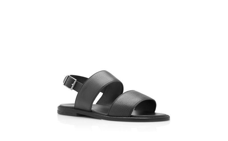 Bulgobis, Black Calf Leather Sandals - US$750.00